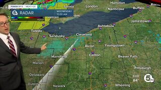 Storms rolling into Northeast Ohio staying north for the meantime
