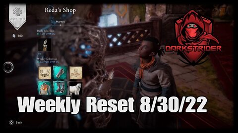 Assassin's Creed Valhalla- Weekly Reset 8/30/22