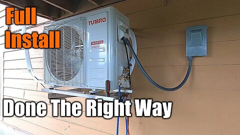 They Are Forcing Us To Use These | Heat Pump Or Mini Split Full Install | THE HANDYMAN |