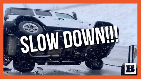Utah Battered with Snow: Vehicle Overturns on Treacherous Road Condition