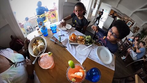 Blasian Babies Family Brockton Villa Restaurant Lunch And The Cave Store Shopping (GoPro Max)