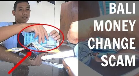 BALI money change SCAM caught on camera! And how to get your money back