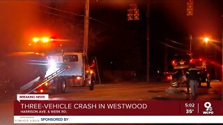2 hospitalized after Westwood crash