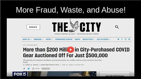 Fraud Waste and Abuse NYC Style!