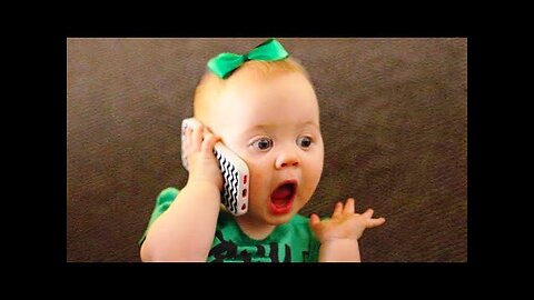 Funniest Babies Talking On Phone_ Are You Call To The Boy_ Cute Videos.