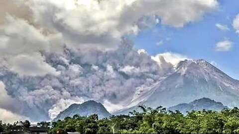 In Indonesia, West Sumatra Mount Marapi Volcano Erupts, Spews Ash 3 Km Into Sky.