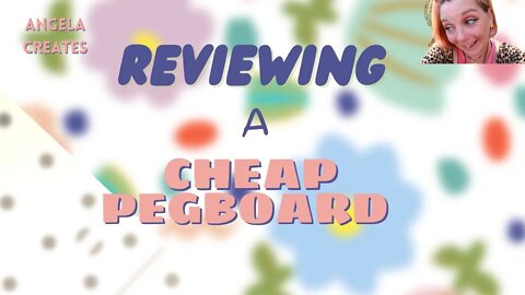 REVIEW OF A CHEAP PEGBOARD & ORGANIZING CUTTERS
