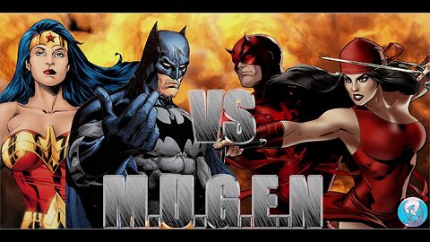 MUGEN - Request by bwagner2013 - Batman & Wonder Woman VS Daredevil & Elektra