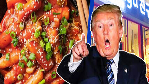 Donald Trump's Funny Reaction when he saw Korean Food
