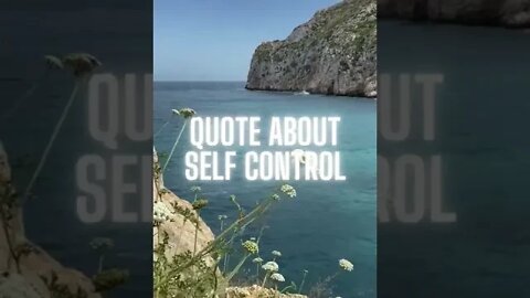 Motivational Quote (Self Control)
