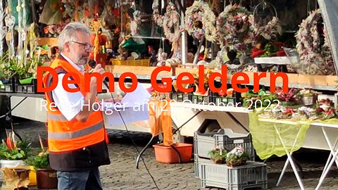 Rede Holger Demo Geldern 29 Oktober 2022