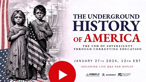 The Underground History of America With Richard Grove | Event Promo