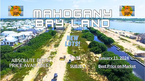 Mahogany Bay BEST Price- Waterfront Land Ambergris Caye, BELIZE