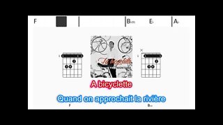 Yves Montand - La bicyclette - (Chords & Lyrics like a Karaoke)