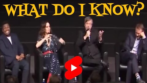 What Do I Know? - Mark Hamill - Daisy Ridley - Rian Johnson #Shorts #YouTubeShorts #ShortsYouTube