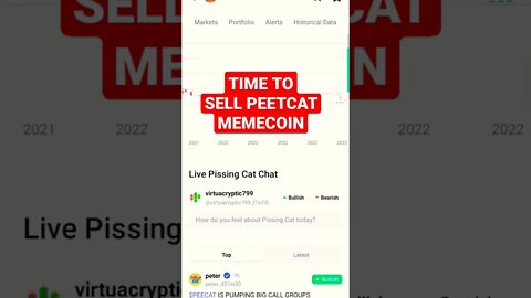 IF YOU HODL PEECAT THEN IT'S TIME TO SELL #cryptocurrency #memecoins2022 #memecoin #rugpull #altcoin