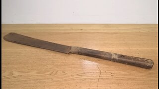 Restoration of Antique Two Handed Cleaver