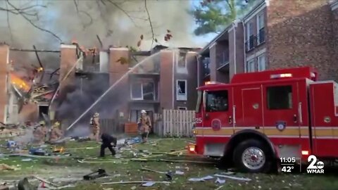 Fiery condo explosion leaves 10 people hospitalized in Gaithersburg