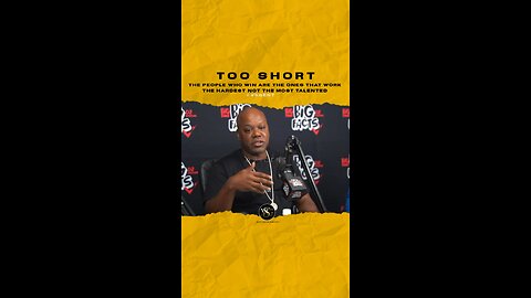 #tooshort The ppl who win are the ones that work the hardest not the most talented 🎥 @bigfactspod