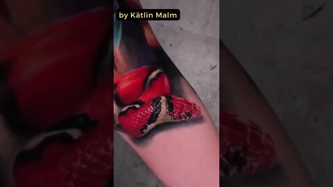 Stunning Tattoo by Kätlin Malm #shorts #tattoos #inked #youtubeshorts