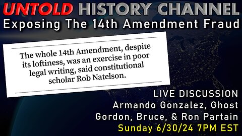 Exposing the 14th Amendment Fraud | Livestream