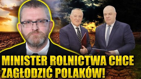 Minister Rolnictwa chce ZAGŁODZIĆ Polaków! "Płacili drożej za żywność, bo trzeba wspierać Ukrainę"
