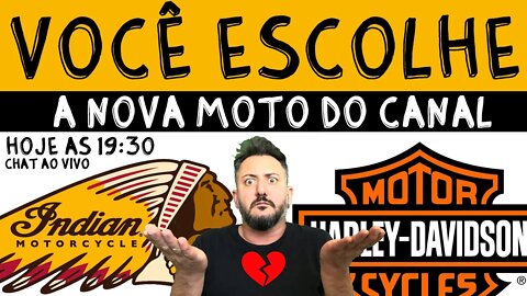 INDIAN ou HARLEY? VOCÊ ESCOLHE a próxima moto do canal. 4 MOTOS de OURO vendidas ACIMA da FIPE