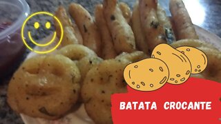 BATATA FRITA CROCANTE E SEQUINHA RECEITA PRATICA E FÁCIL