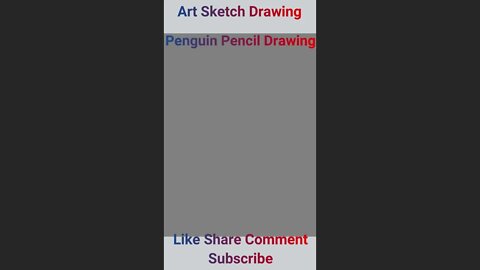 Penguin Easy Pencil Drawing Tutorial Step by Step 4 #penguindrawing #shortvideos