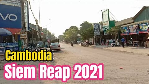 Soup Romdul Street - Phsa Deum Kralanh Thmey, Lifestyle in Siem Reap 2021, Amazing Tour Cambodia