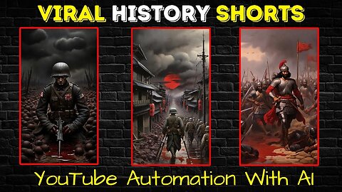 Faceless YouTube Channel Idea! Make Viral Historical Shorts Videos With AI