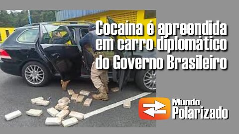 50Kg de Drogas são encontradas em carro diplomático do Governo Brasileiro