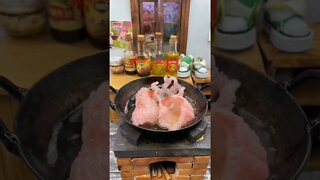 Most satisfying cooking #food #mukbang මල් පපඩම්