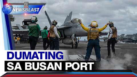 Ronald Reagan aircraft carrier ng U.S., dumating sa Busan Port sa South Korea