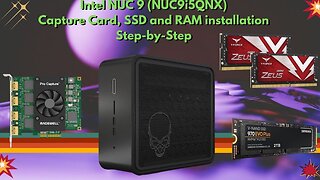 LIVE - Building a 4-cam live streamer with yesterdays tech - Featuring NUC 9 EXTREME 9i5QNX