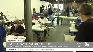 Maryland Court of Appeals hears arguments on early counting of mail-in ballots