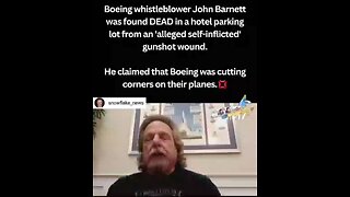 Boeing Whistleblower..dead