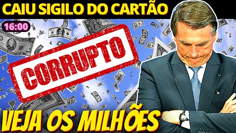 Cai o Sigilo do Cartão Corporativo de Bolsonaro - Gastos assustam
