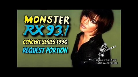 Regine Velasquez - (TEASER) The Concert Series 1996 | Monster Radio RX 93.1