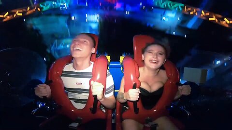 SLINGSHOT RIDE funny and HOT Girls