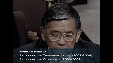 Secretary of Transportation Norman Mineta testifies to the 9/11 Commission