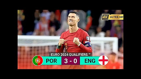 Portugal vs England 3-0 | Ronaldo Hattrick EURO 2024 Qualifiers Highlights & Goals