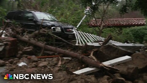 California battered by torrential rain and flooding