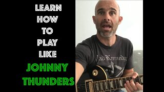 Play Guitar Like Johnny Thunders! - 5 Minute Mini Lesson - Intermediate Guitar Players