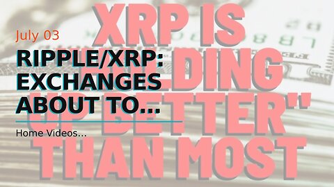 RIPPLE/XRP: EXCHANGES ABOUT TO STEAL YOUR $$$RUSSIA IS REPLACING SWIFT & TETHER COLLAPSE INBO...