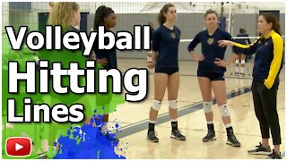 Inside Volleyball Practice Small Group Training Sessions - Hitting Lines - Coach Ashlie Hain