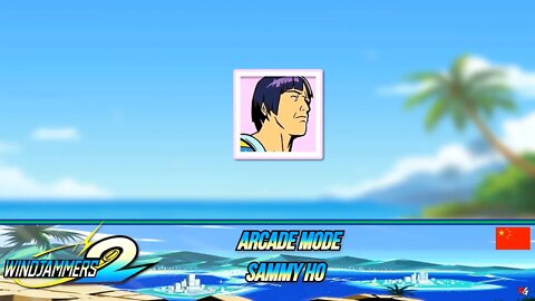 Windjammers 2 🥏 : Arcade Mode - Sammy Ho 🇨🇳
