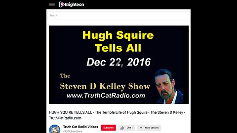 Hugh Francis Squier Tells All Dec 22, 2018 / Steven D Kelley OccupyTheGetty