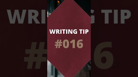 Problem Solving - Writing Tip 016 #shorts #writingtips #writingadvice #dailytips