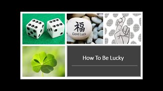 How to be Lucky with NLP and Hypnosis
